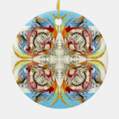 Het begin in het eeuwigheidspatroon keramisch ornament (Achterkant)