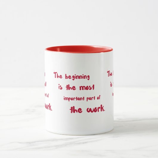 "Het begin" - Mok (Midden)