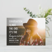 Het begin Uitnodiging van het Afstuderen van de Kl (Staand voorkant)