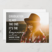 Het begin Uitnodiging van het Afstuderen van de Kl (Voorkant / Achterkant)