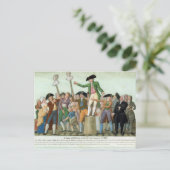 Het begin van de Franse revolutie Briefkaart (Staand voorkant)