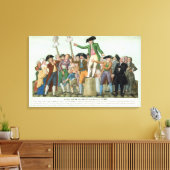 Het begin van de Franse revolutie Canvas Afdruk (Insitu (Woonkamer))