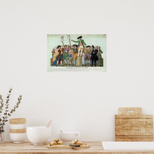 Het begin van de Franse revolutie Poster (Keuken)