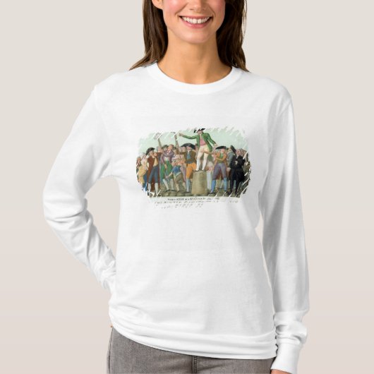 Het begin van de Franse revolutie T-shirt (Voorkant)