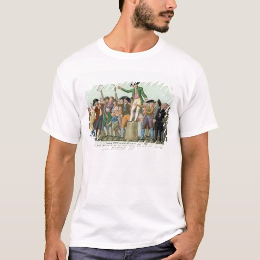 Het begin van de Franse revolutie T-shirt (Voorkant)