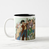 Het begin van de Franse revolutie Tweekleurige Koffiemok (Links)