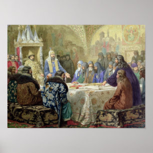 Het begin van de kerkdissidence in Rusland Poster