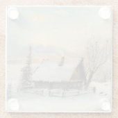 Het begin van de lente | Alexei Savrasov Glazen Onderzetter (Achterkant)