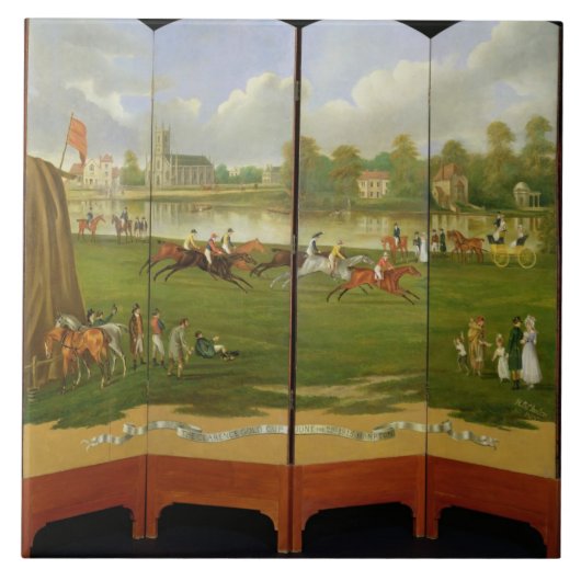 Het begin van de race voor de Clarence Gold Cup op Tegeltje (Voorkant)