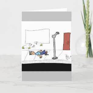 Het begin van een Bad Joke wenskaart Bedankkaart