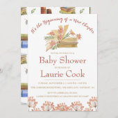 Het begin van een nieuw hoofdstuk! Baby Shower Kaart (Voorkant / Achterkant)