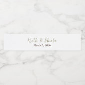 Het begin van een nieuw hoofdstuk Bruidsdouche Waterfles Etiket (Enkel label)