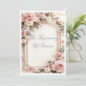 Het Begin Van Euwigdurende Liefde Kaart (Staand voorkant)