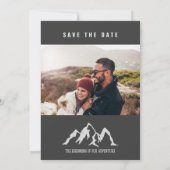 het begin van ons avontuur behalve de datum kaart (Achterkant)