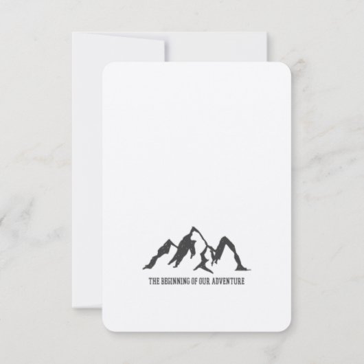 HET BEGIN VAN ONZE ONTVANGST-BESPAAR DE DATUM KRAF SAVE THE DATE (Achterkant)