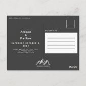 HET BEGIN VAN ONZE TOEVOEGINGSWEDING BRIEFKAART (Achterkant)