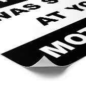 Het begin van uw Poster van de Funny Motorcycle (Hoek)