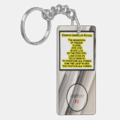 Het begin van wijsheid sleutelhanger (Voorkant Links)