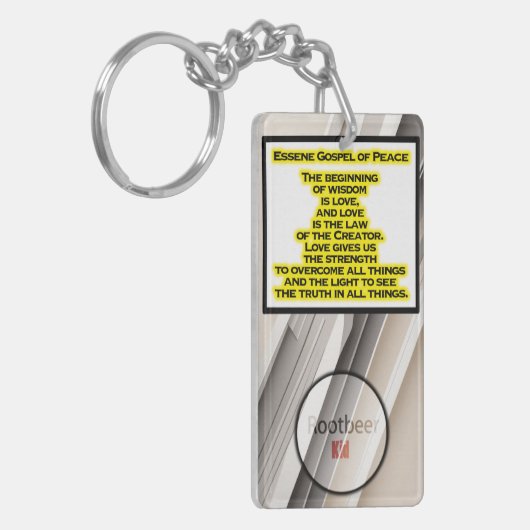 Het begin van wijsheid sleutelhanger (Voorkant Links)