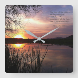 Het begin van wijsheid.... vierkante klok