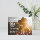 Het beginbewerkbare Afstuderen Briefkaart (Staand voorkant)