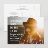 Het beginbewerkbare Afstuderen Briefkaart (Voorkant / Achterkant)