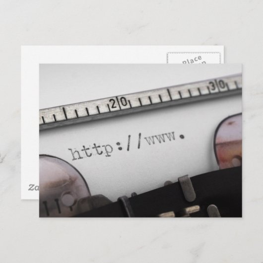 het beginnen van URL Briefkaart (Voorkant / Achterkant)