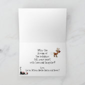 Het begint een beetje naar Kerstmis te ruiken Katt Kaart (Binnen)