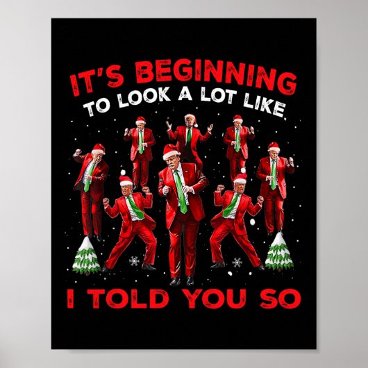 Het begint een hoop te lijken alsof ik je zo verte poster (Voorkant)