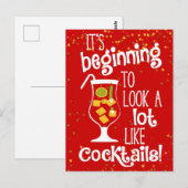 Het begint een hoop te lijken op Cocktails Briefkaart (Voorkant / Achterkant)