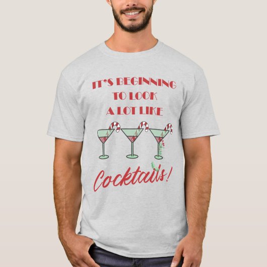 Het begint een hoop te lijken op Cocktails T-Shir. T-shirt (Voorkant)
