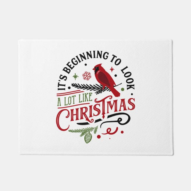 Het begint een hoop te lijken op Kerstmis. Deurmat (Voorkant)