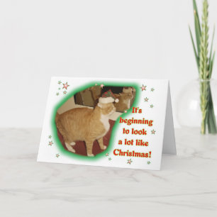 Het begint een Partij zoals Kerstmis te kijken Feestdagen Kaart