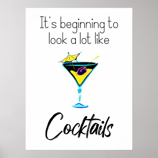 Het begint erg op cocktails te lijken poster (Voorkant)