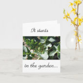 Het begint in de tuin kaart (Gele Bloem)