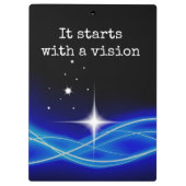 Het begint met een zichtklembord klembord (Achterkant)