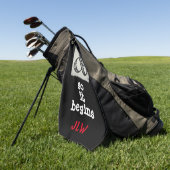 Het begint met het Ampersand Symbool Humoureus Golfhanddoek (Groen)