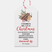 Het begint naar Kersts potpourri te ruiken Cadeaulabel (Voorkant)