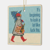 Het begint te kijken naar veel als f#@k dit keramisch ornament (Links)