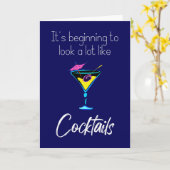 Het begint te lijken op Cocktails Blue Kaart (Gele Bloem)
