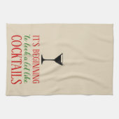 Het begint te lijken op Cocktails Towel Theedoek (Horizontaal)