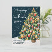 Het begint te lijken op een cocktail als Kerstmis Kaart (Staand voorkant)