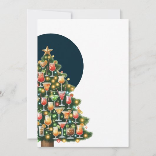 Het begint te lijken op een cocktail als Kerstmis Kaart (Achterkant)
