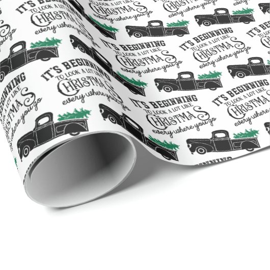 Het begint te lijken op een zwarte kerst cadeaupapier (Rol Hoek)