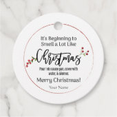 Het begint te ruiken als kerstmis Labels (Voorkant)