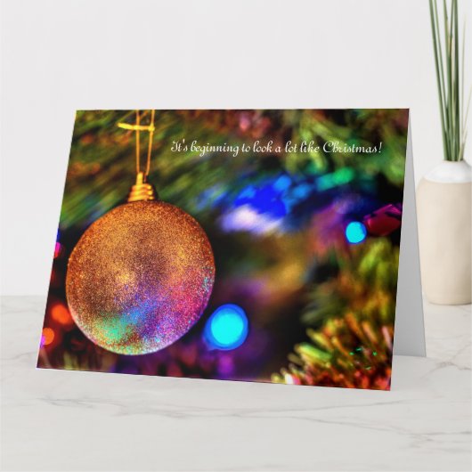 Het begint veel op een kerstkaart te lijken kaart (Voorkant)