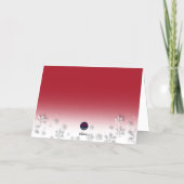 Het begint veel op kerst te lijken folie feestdagenkaart (Achterkant)