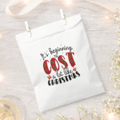 Het begint veel te kosten als Kerstmis Bedankzakje (Geknipt)