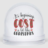 Het begint veel te kosten, net als Kerstmis Sneeuwbol (Voorkant)