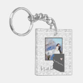 Het begon allemaal hier, Arizona, Foto Heart Sleutelhanger (Voorkant Links)